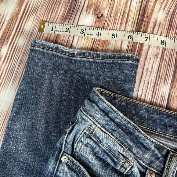 Silver Jeans Co BEAU Womens Size 30 Blue Mid Rise Distressed Denim Pants 31x31 - Picture 8 of 12